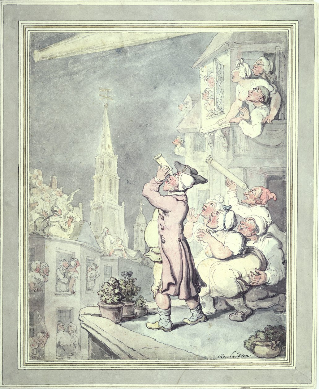 "Az üstökös", 1811 alkotó: Thomas Rowlandson