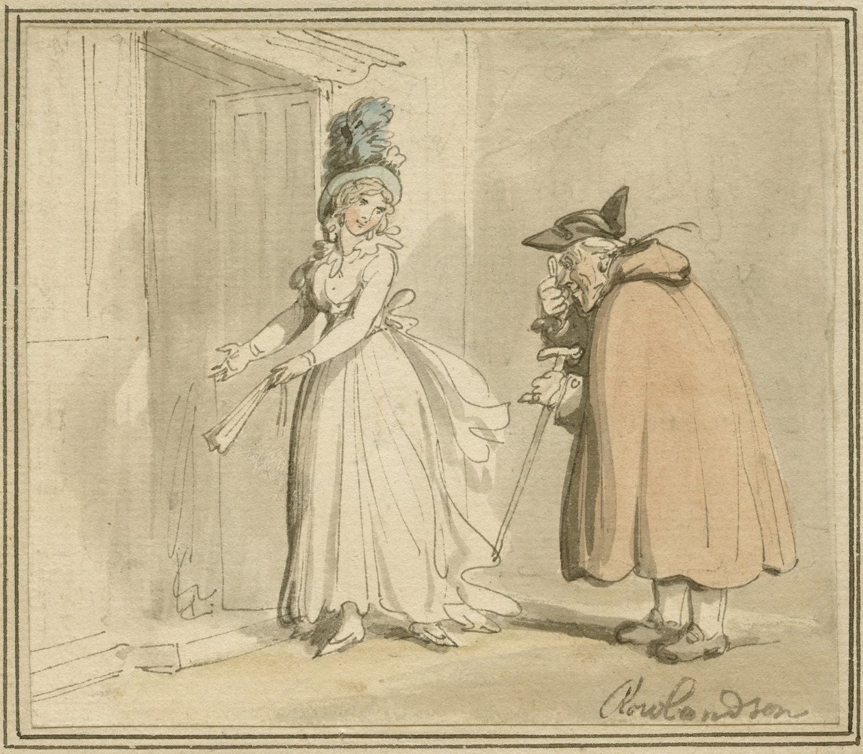 The Courtesan, 1785-1800 körül alkotó: Thomas Rowlandson