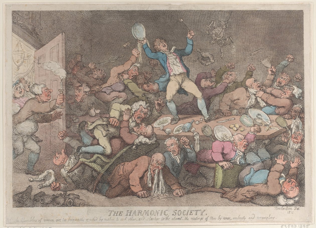 A Harmonikus Társaság, 1810., 1810. alkotó: Thomas Rowlandson