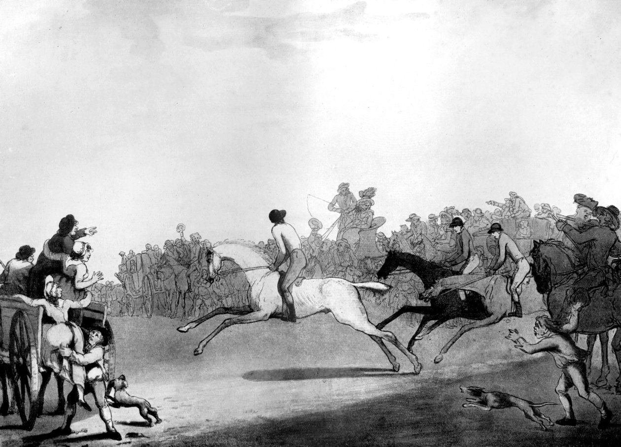 The High Mettled Racer, 1789. alkotó: Thomas Rowlandson