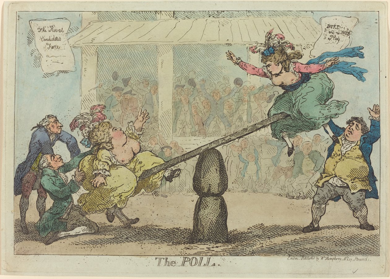 A szavazás alkotó: Thomas Rowlandson