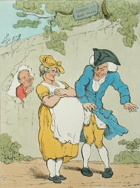 A terhes nő alkotó: Thomas Rowlandson