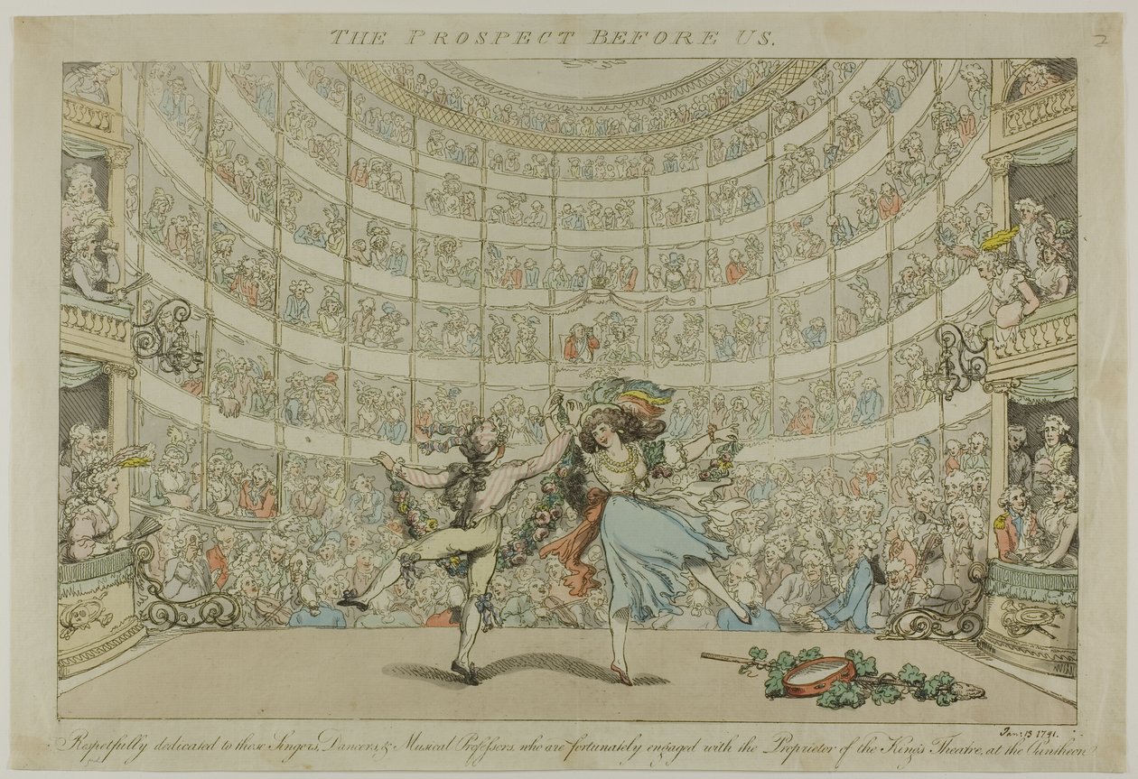 A kilátás előttünk alkotó: Thomas Rowlandson