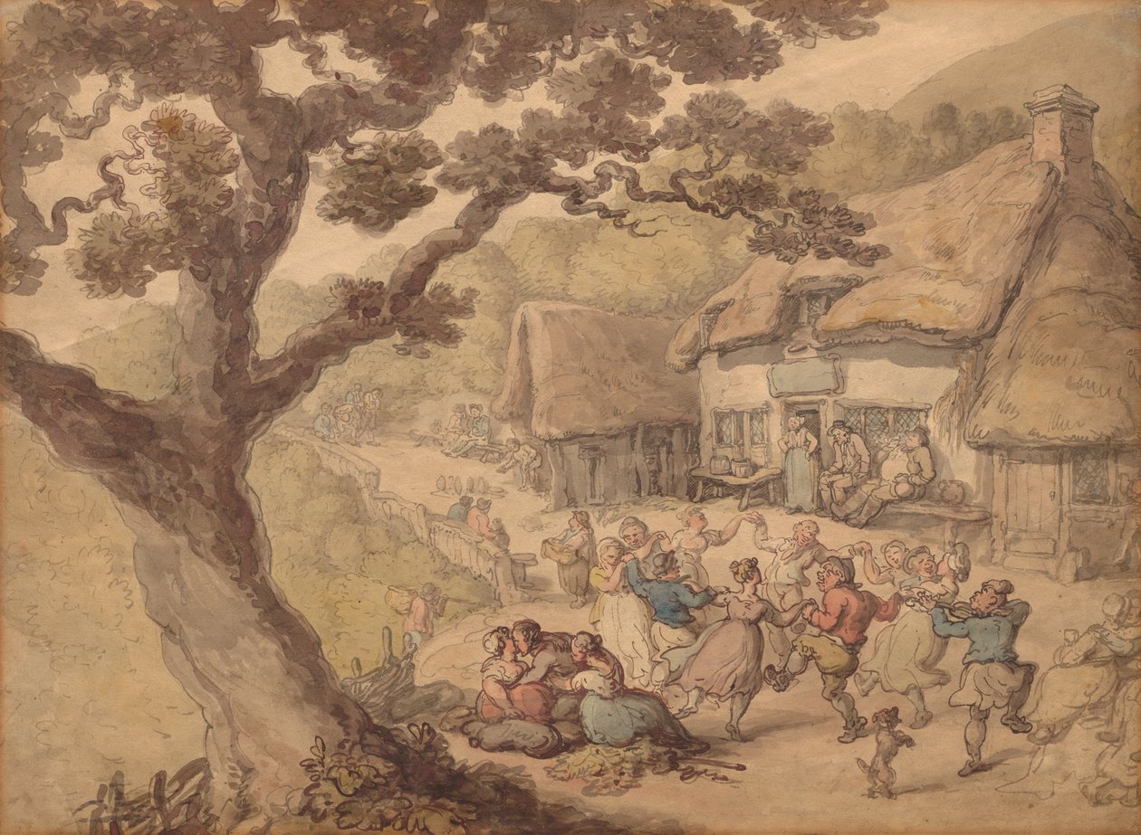 A falusi tánc alkotó: Thomas Rowlandson