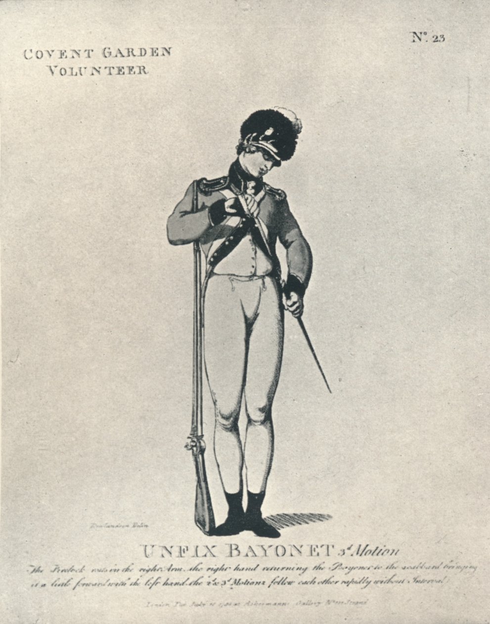 Javítsa ki a bajonett 3. mozgását, 1798 1909 alkotó: Thomas Rowlandson