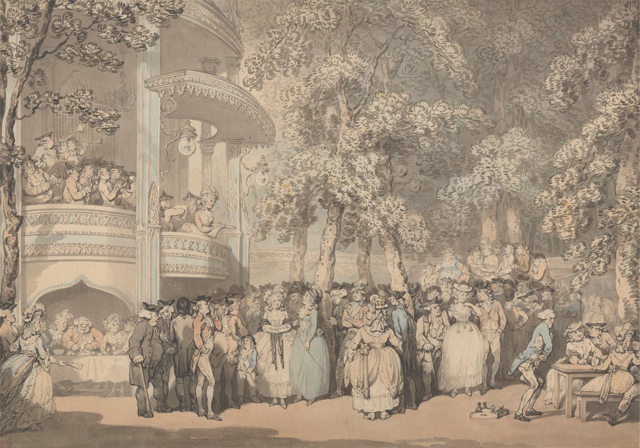 Vauxhall kertek alkotó: Thomas Rowlandson