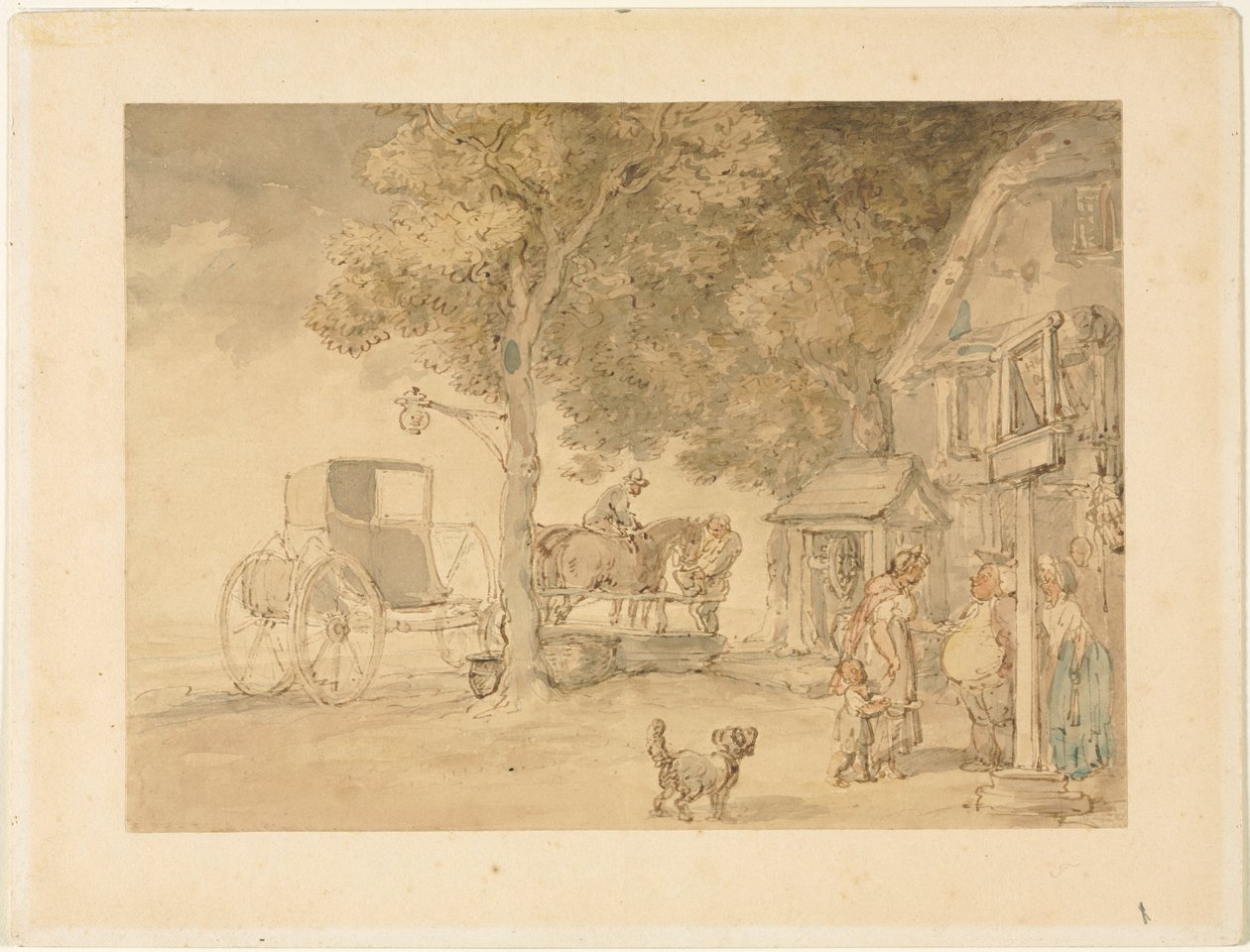 Lovak itatása alkotó: Thomas Rowlandson
