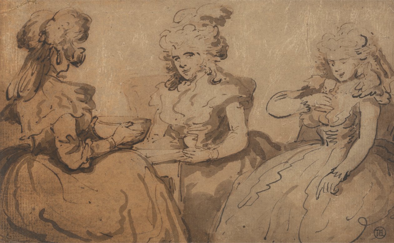 Nők iszik puncsot alkotó: Thomas Rowlandson