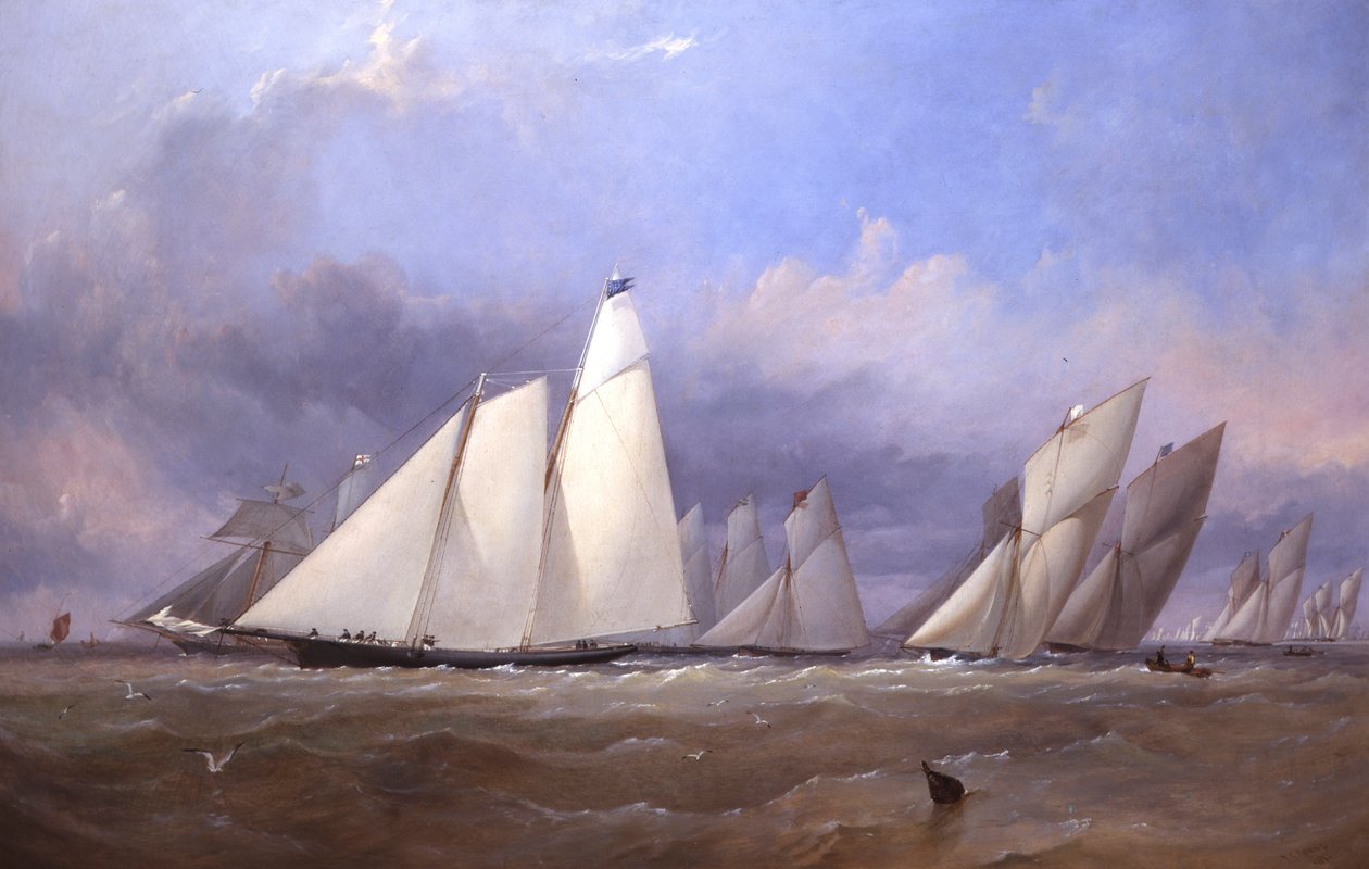 Amerika Cowesben, 1852 alkotó: Thomas Sewell Robins