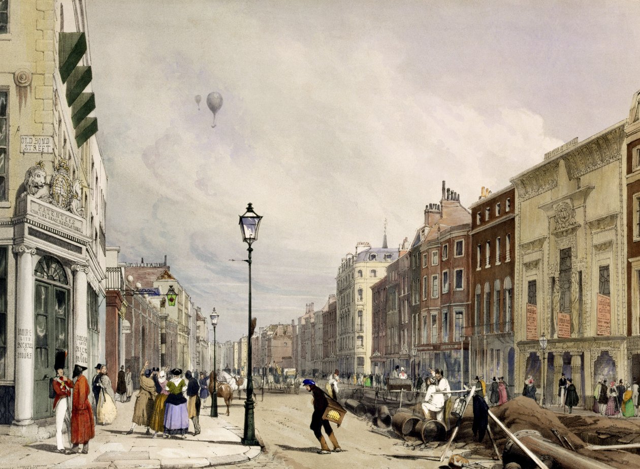 Piccadilly, 1842 alkotó: Thomas Shotter Boys