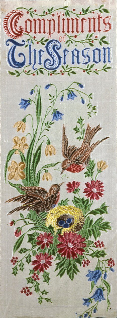 Könyvjelző, Anglia, 19. század. alkotó: Thomas Stevens