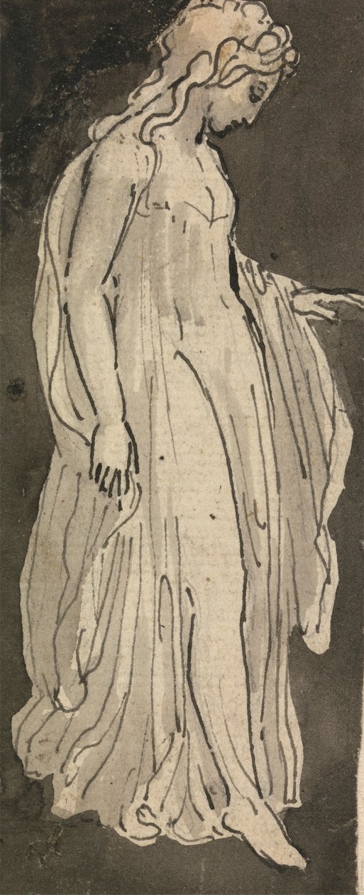 Lány, teljes hosszban, jobbra néző alkotó: Thomas Stothard