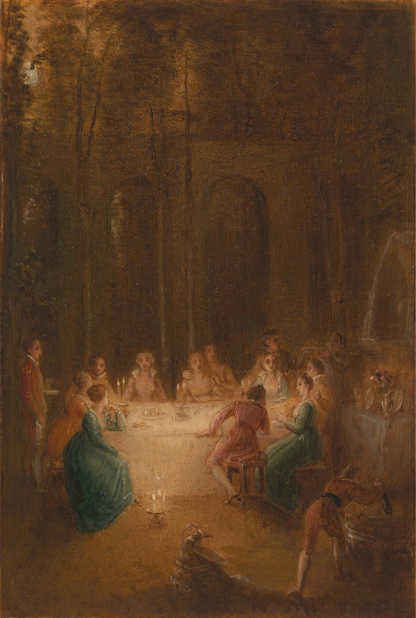 Vacsora a szökőkútnál alkotó: Thomas Stothard