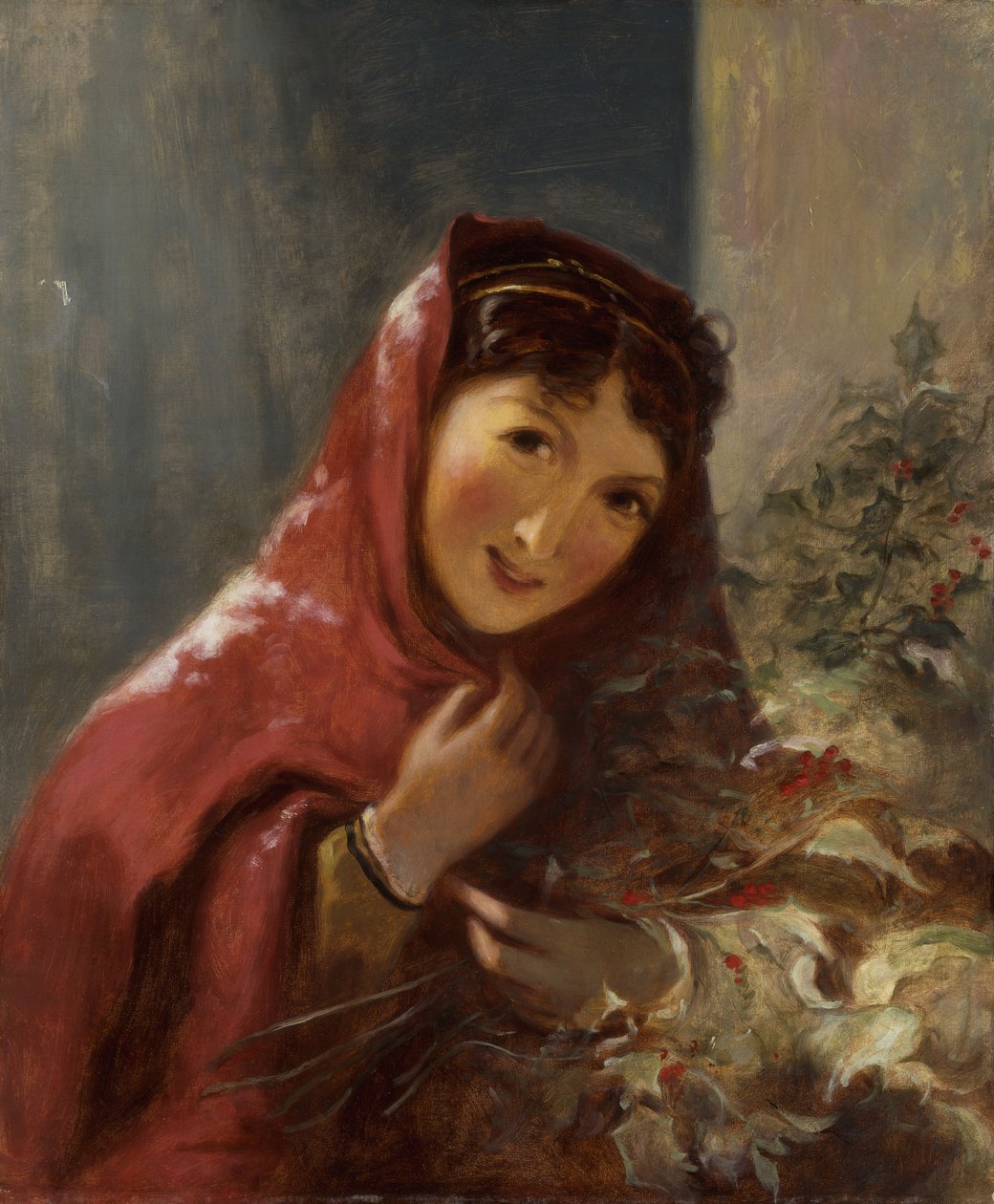 Holly Branches-t hordozó hölgy, 1850 alkotó: Thomas Sully