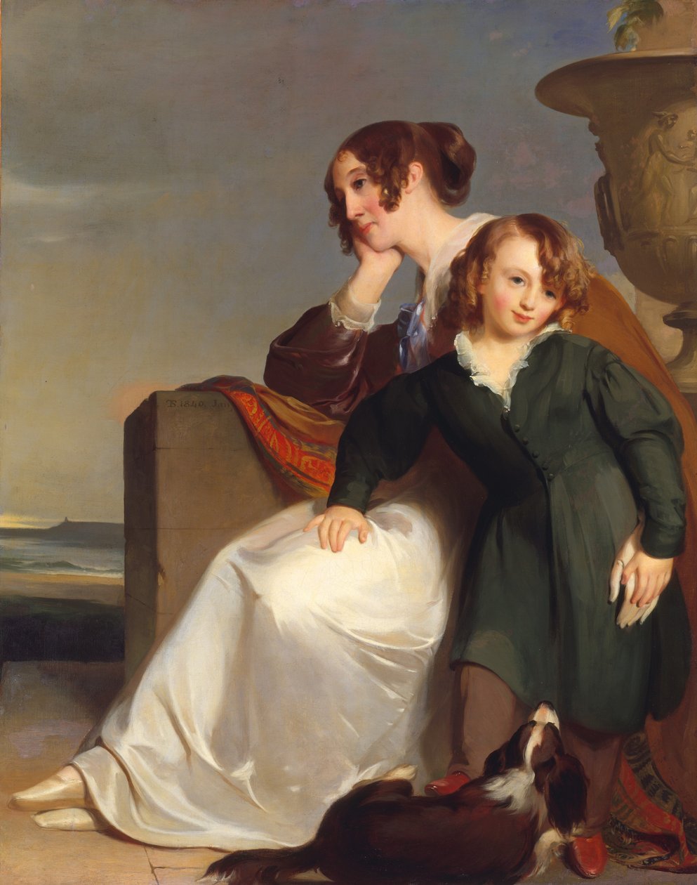 Anya és fia, 1840. alkotó: Thomas Sully