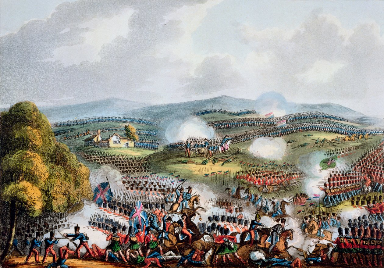 „Quatre Bras-i csata, 1815. június 16.”. alkotó: Thomas Sutherland