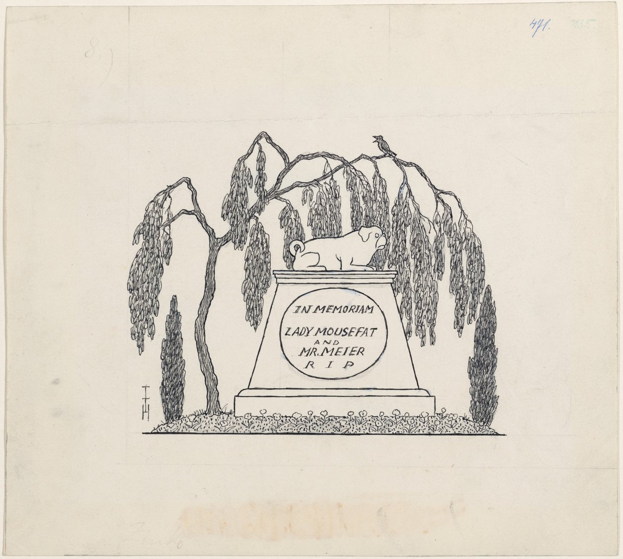 Mopsgrab alkotó: Thomas Theodor Heine