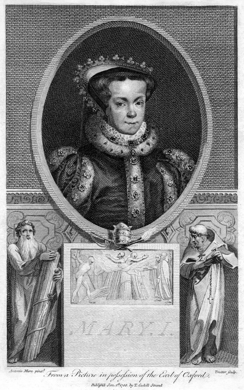 I. Mária angol királynő, 1788. alkotó: Thomas Trotter