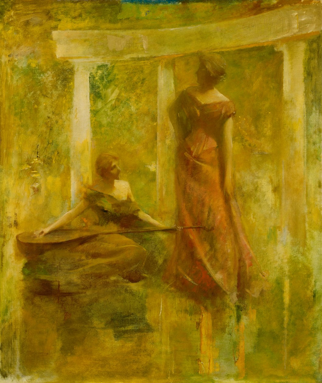 Zene, kb. 1895. alkotó: Thomas Wilmer Dewing