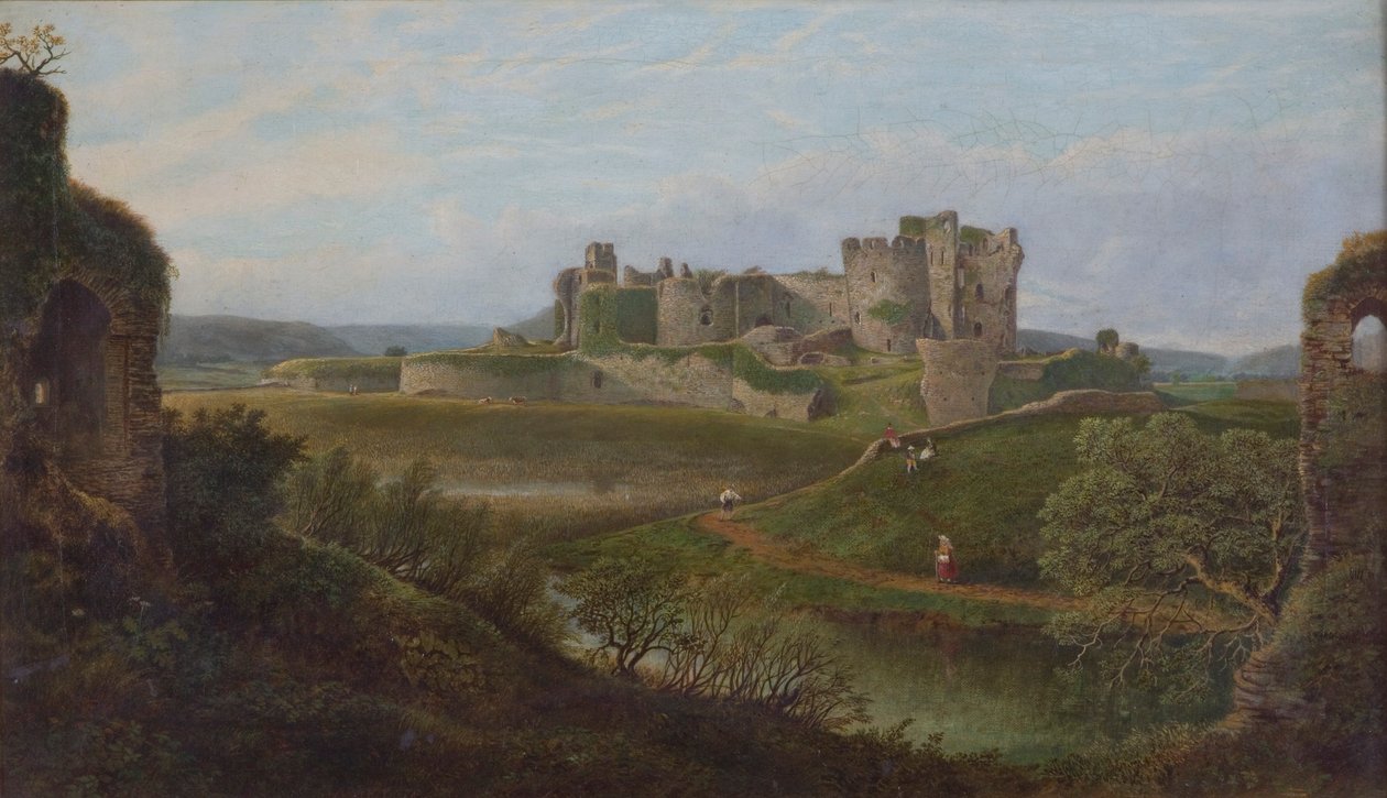 "Caerphilly kastély", 1834-1889 alkotó: Thomas Waters