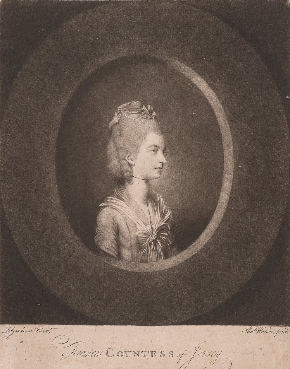 Frances Jersey grófnője alkotó: Thomas Watson