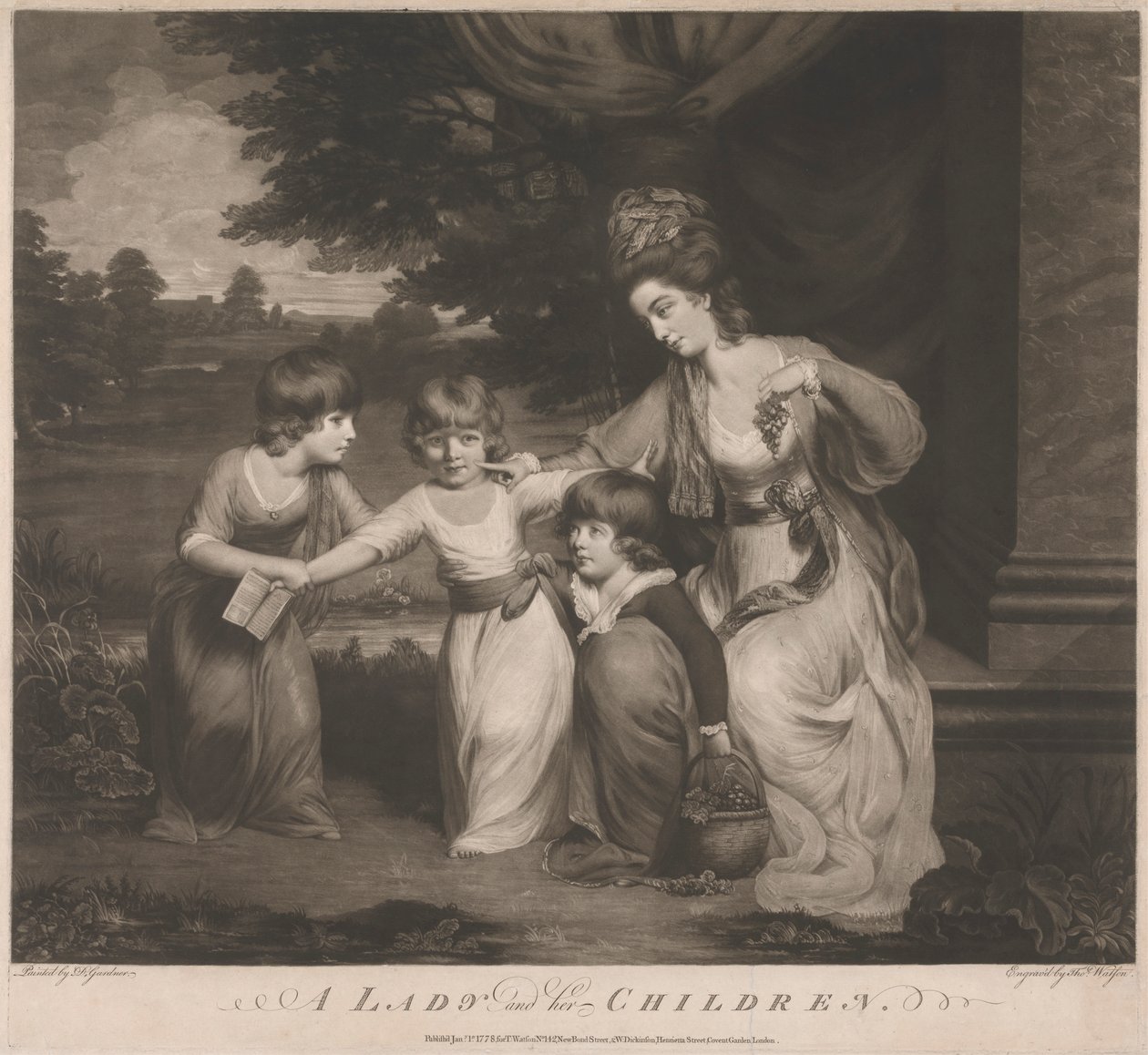 Lady Rushout és a gyerekek alkotó: Thomas Watson