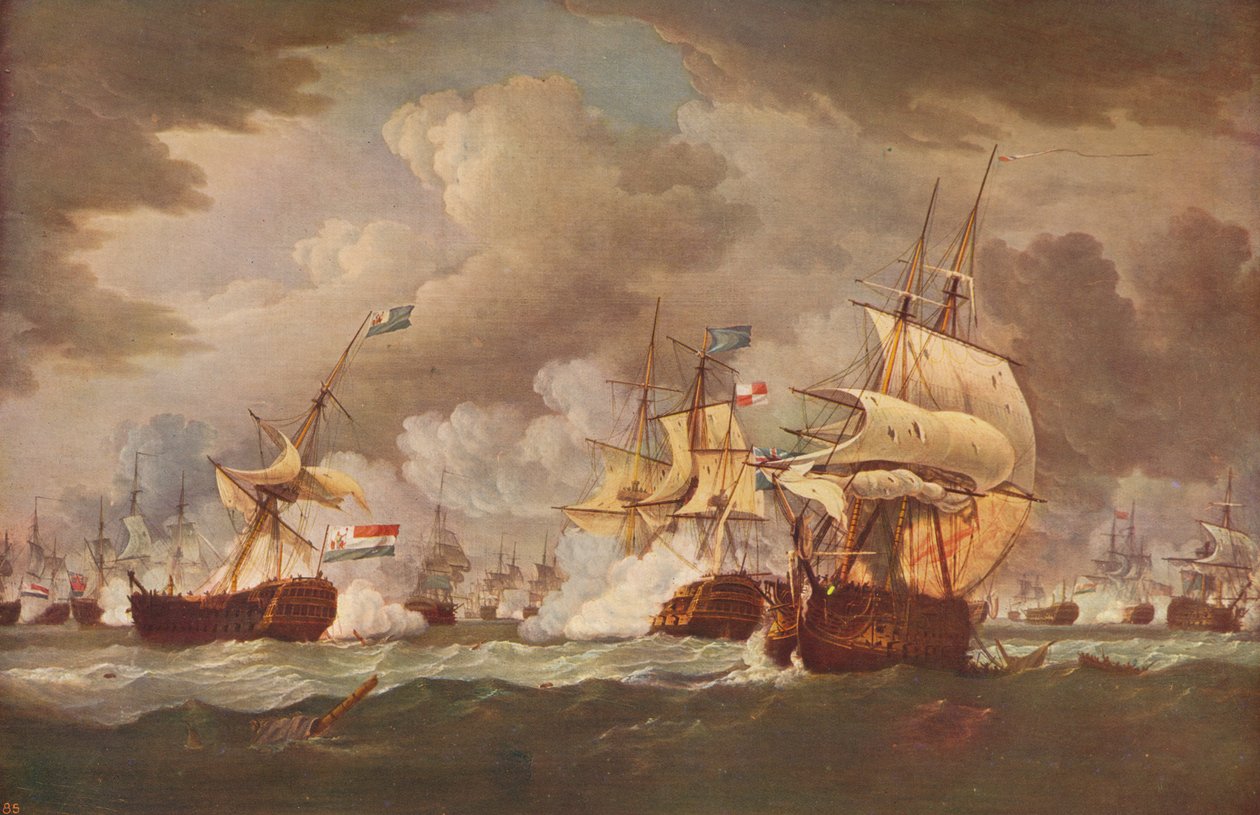 A camperdowni csata, c1800 alkotó: Thomas Whitcombe