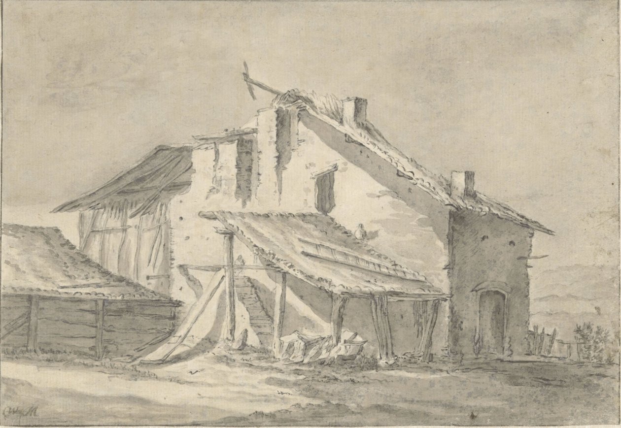 Leromlott parasztház alkotó: Thomas Wijck (attributed to)