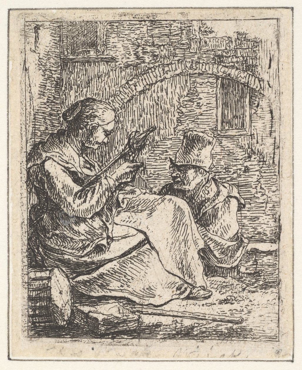 Woman Spinning.n.d. alkotó: Thomas Wijck