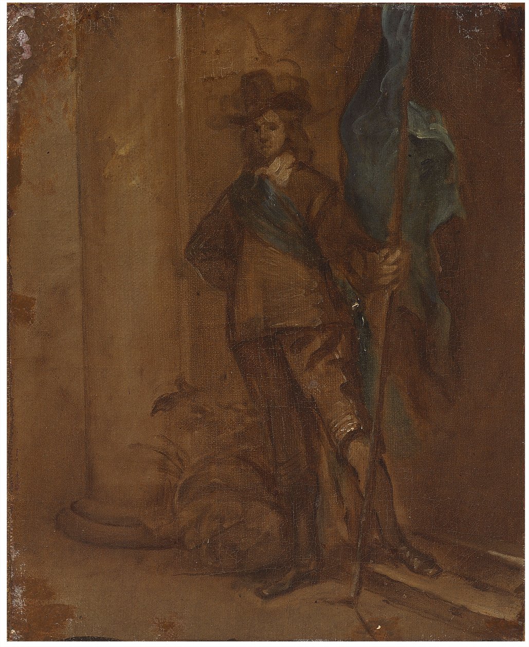 Katona zászlóval alkotó: Thomas Willeboirts Bosschaert