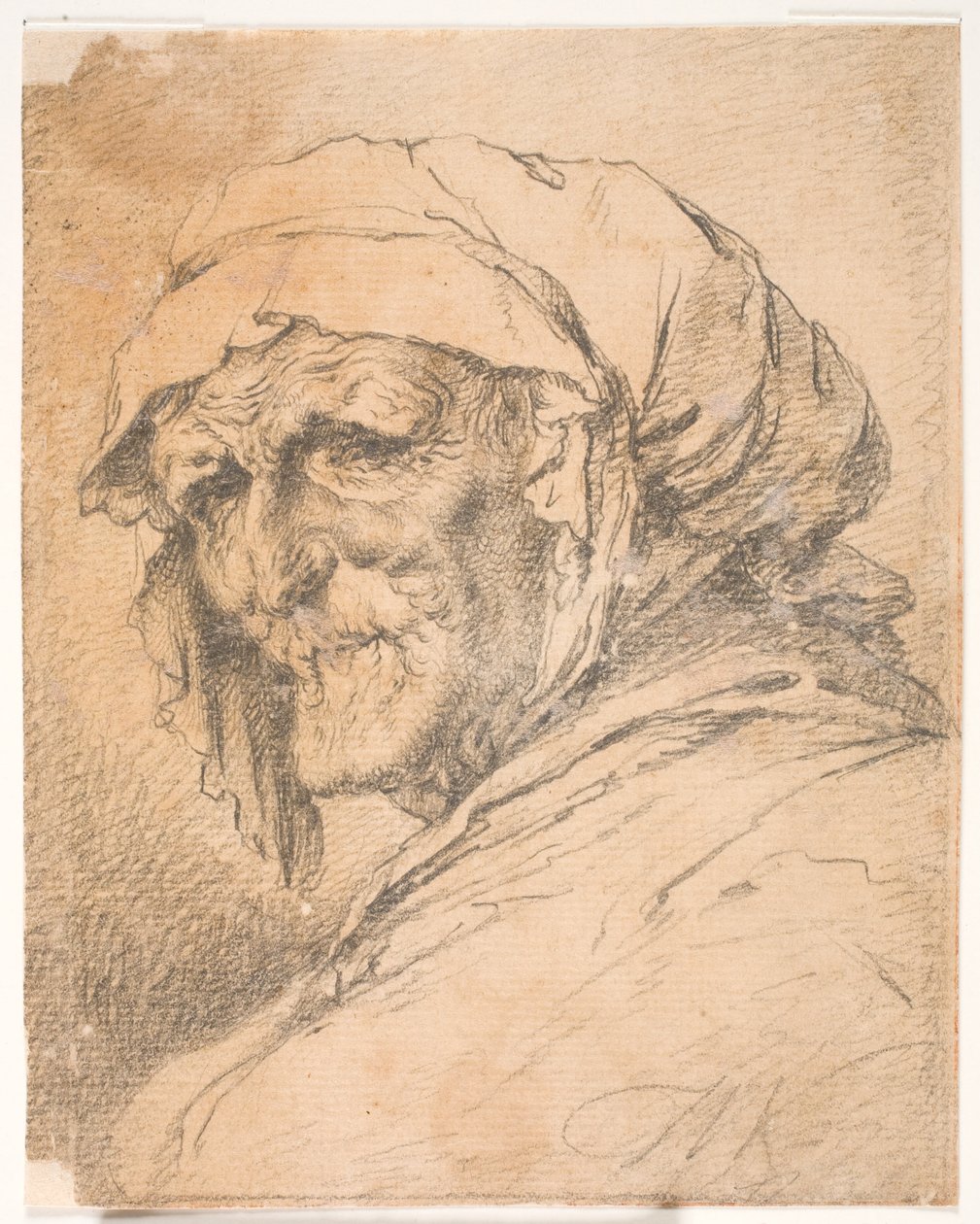 Egy öregasszony feje alkotó: Thomas Worlidge