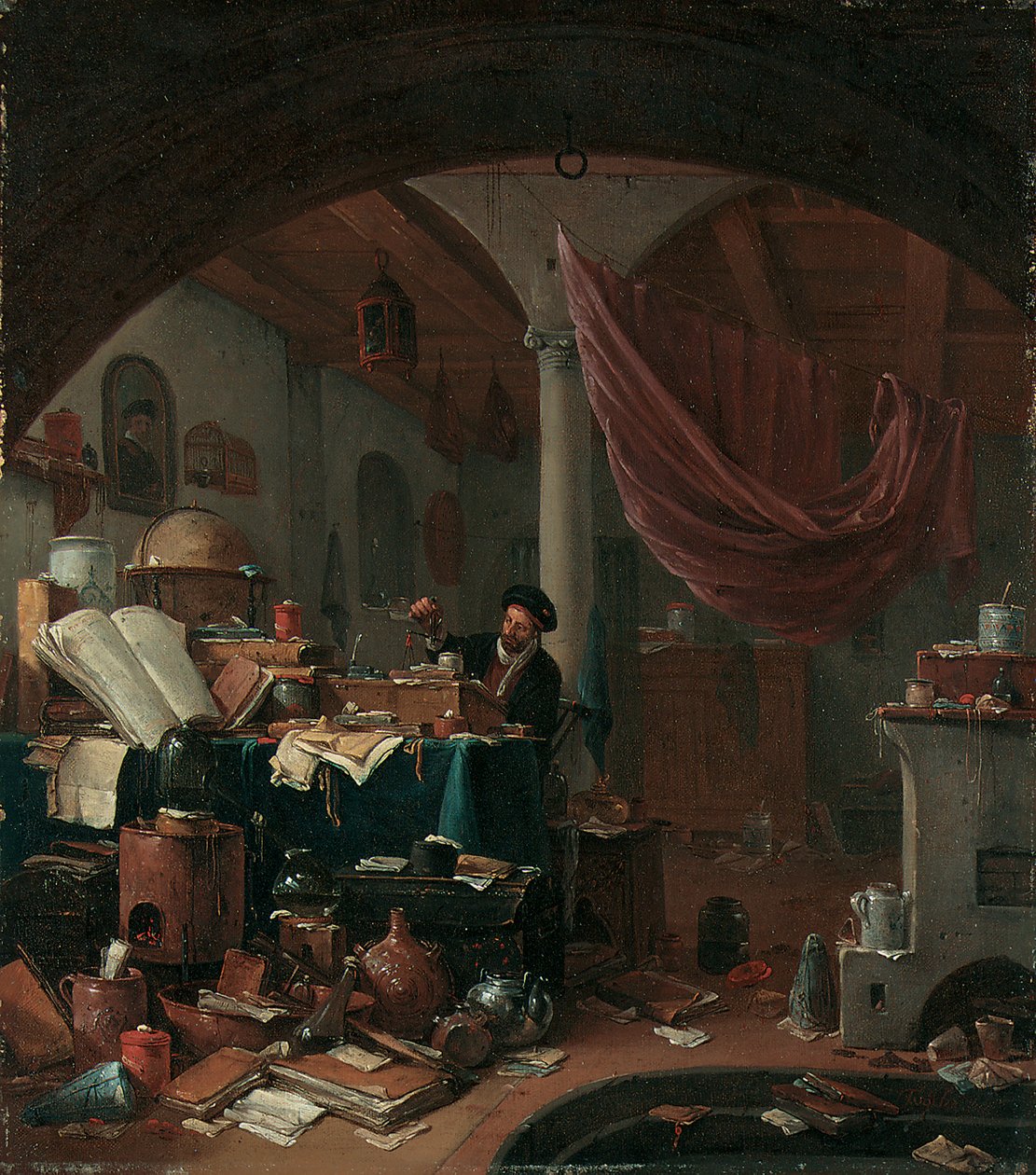 Egy alkimista tanulmányában alkotó: Thomas Wyck