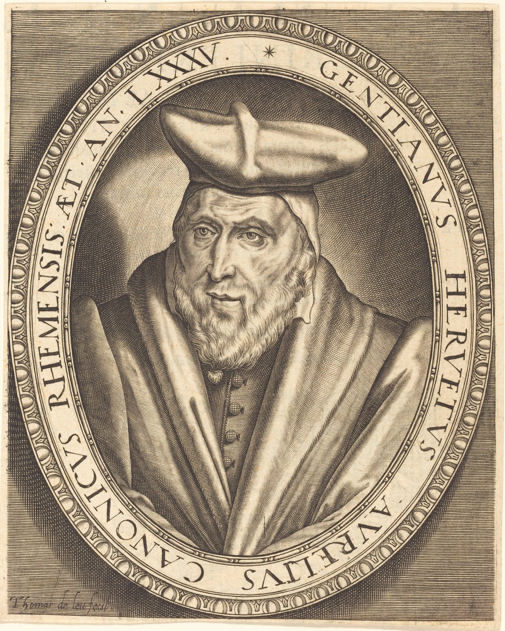 Gentien Hervet, Reims kanonok alkotó: Thomas de Leu