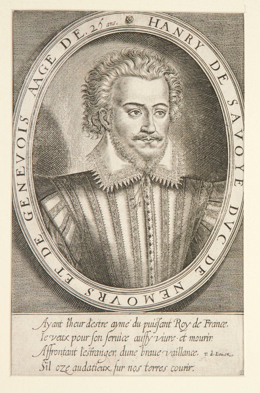 Savoyai Henrik, Nemours hercege alkotó: Thomas de Leu