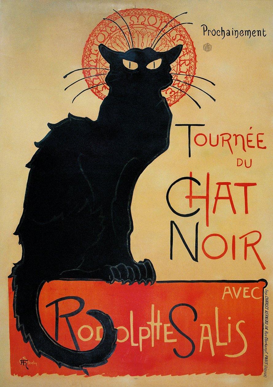 Fekete macska túra alkotó: Théophile Alexandre Steinlen