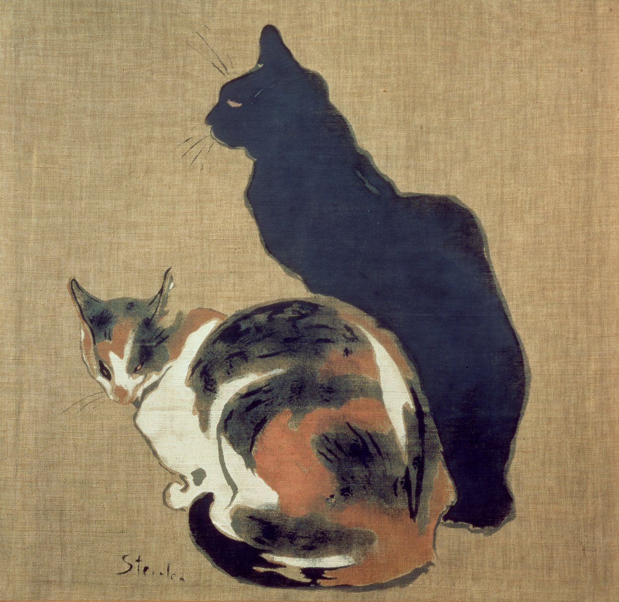 Két macska, 1894 alkotó: Théophile Alexandre Steinlen