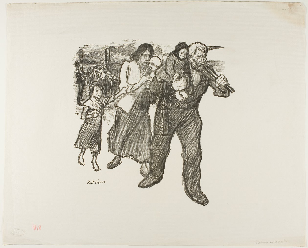 Felháborodás a Pas-de-Calais-ban alkotó: Théophile Alexandre Pierre Steinlen