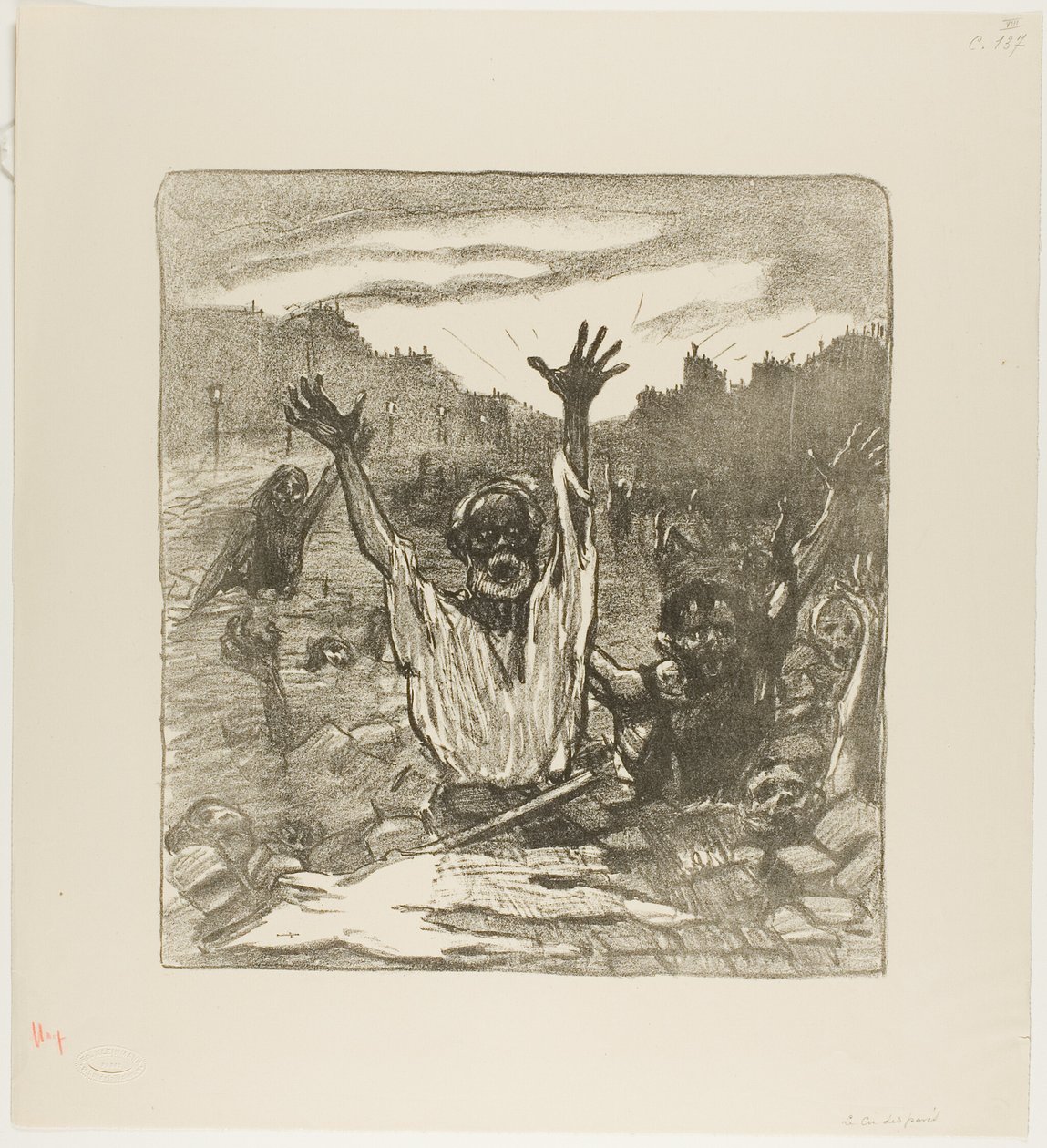 Az utcák kiáltása! alkotó: Théophile Alexandre Pierre Steinlen
