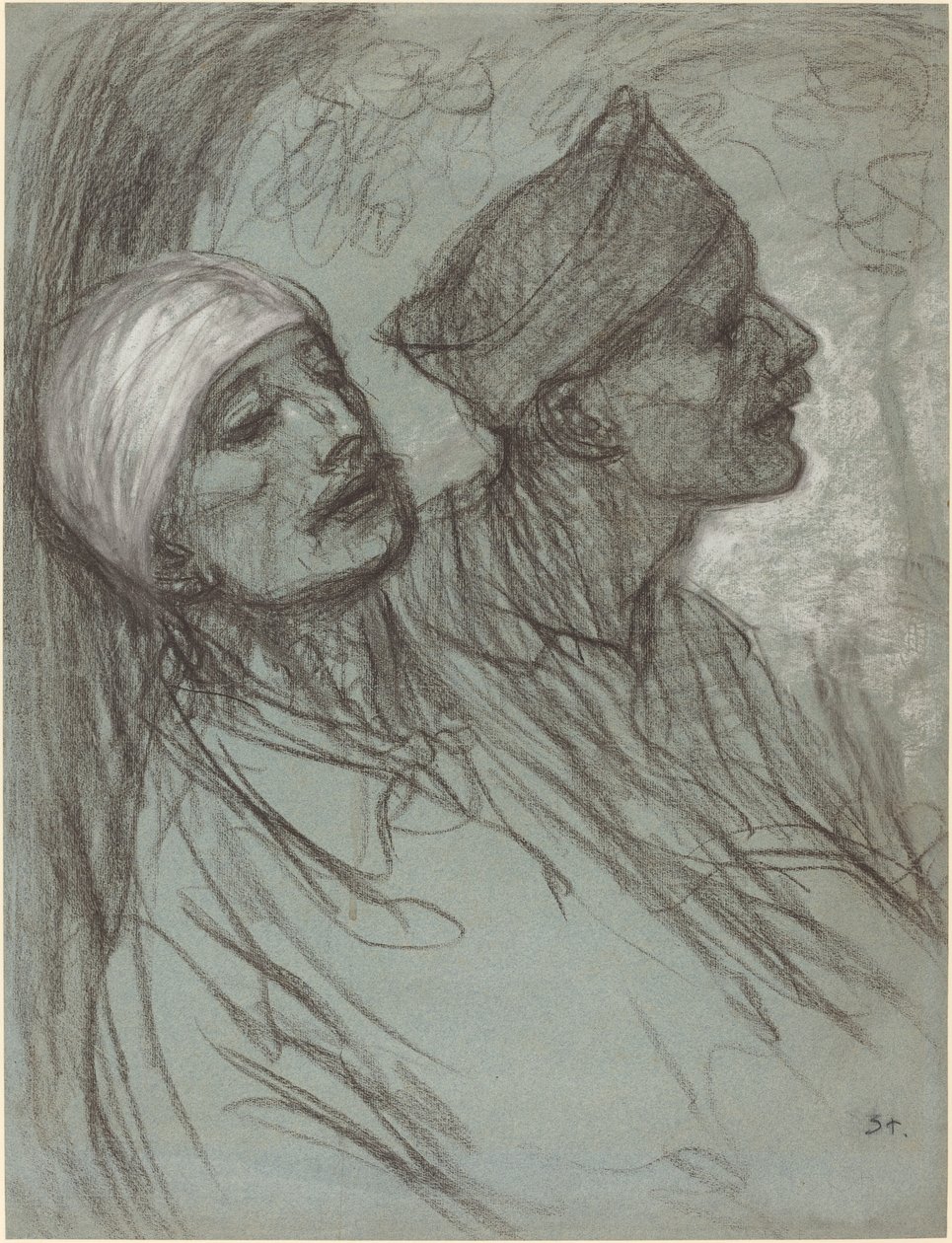 Egy sebesült katona és bajtársa alkotó: Théophile Alexandre Steinlen