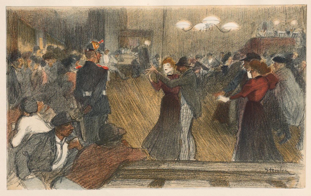 Bal de Barriere, 1898. alkotó: Théophile Alexandre Steinlen