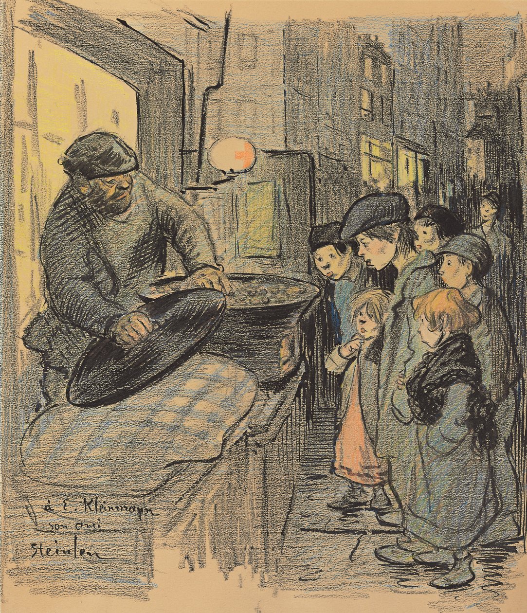 Gesztenye eladó alkotó: Théophile Alexandre Steinlen