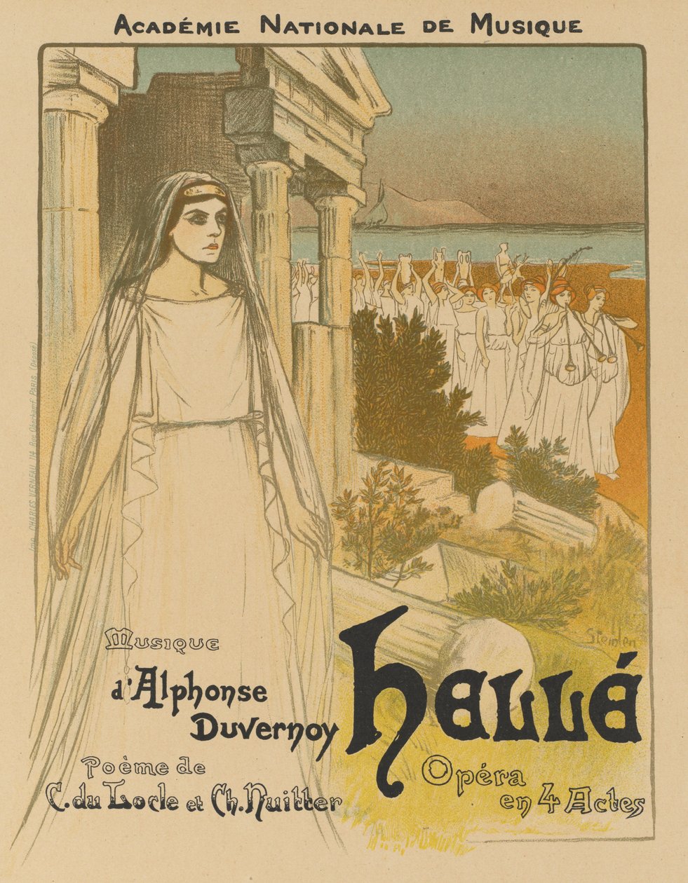 Hellé, 1896. alkotó: Théophile Alexandre Steinlen