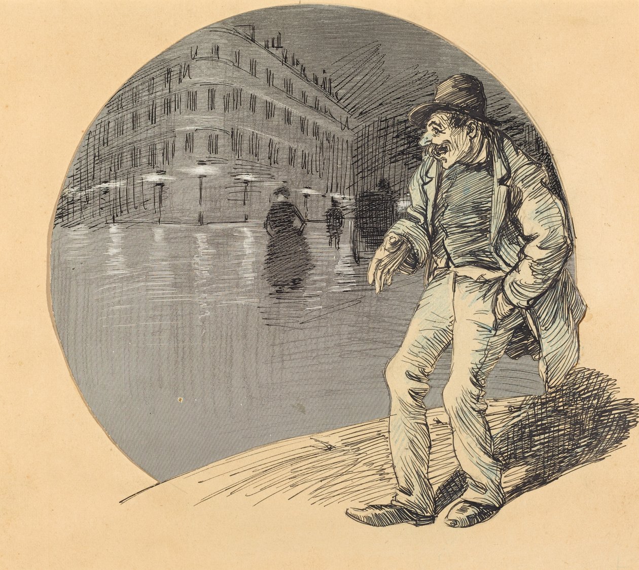 Szerelmes szerelmesekben, 1888. alkotó: Théophile Alexandre Steinlen