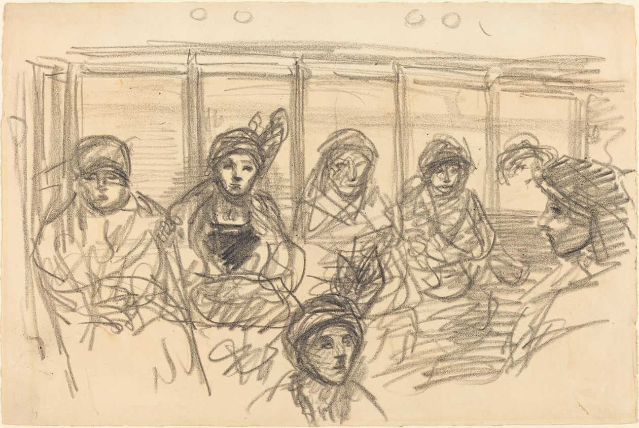 Lovasok a metrón alkotó: Théophile Alexandre Steinlen