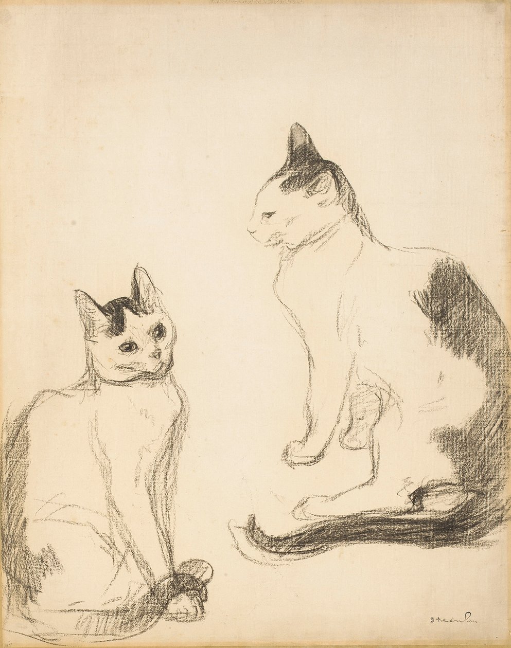 A két macska; A két macska alkotó: Théophile Alexandre Steinlen