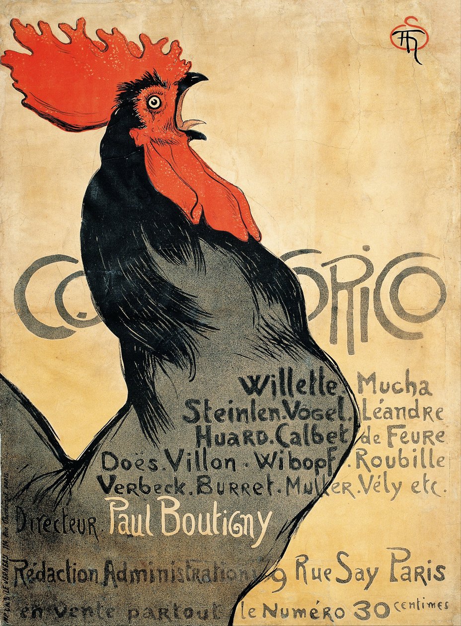 Cocorico alkotó: Théophile Alexandre Steinlen