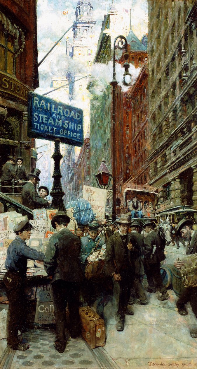 Hírárus a Broadwayn alkotó: Thornton Oakley