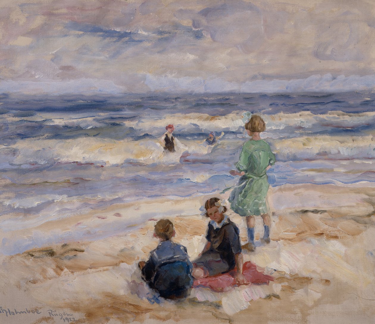 Fürdő gyerekek alkotó: Thorolf Holmboe
