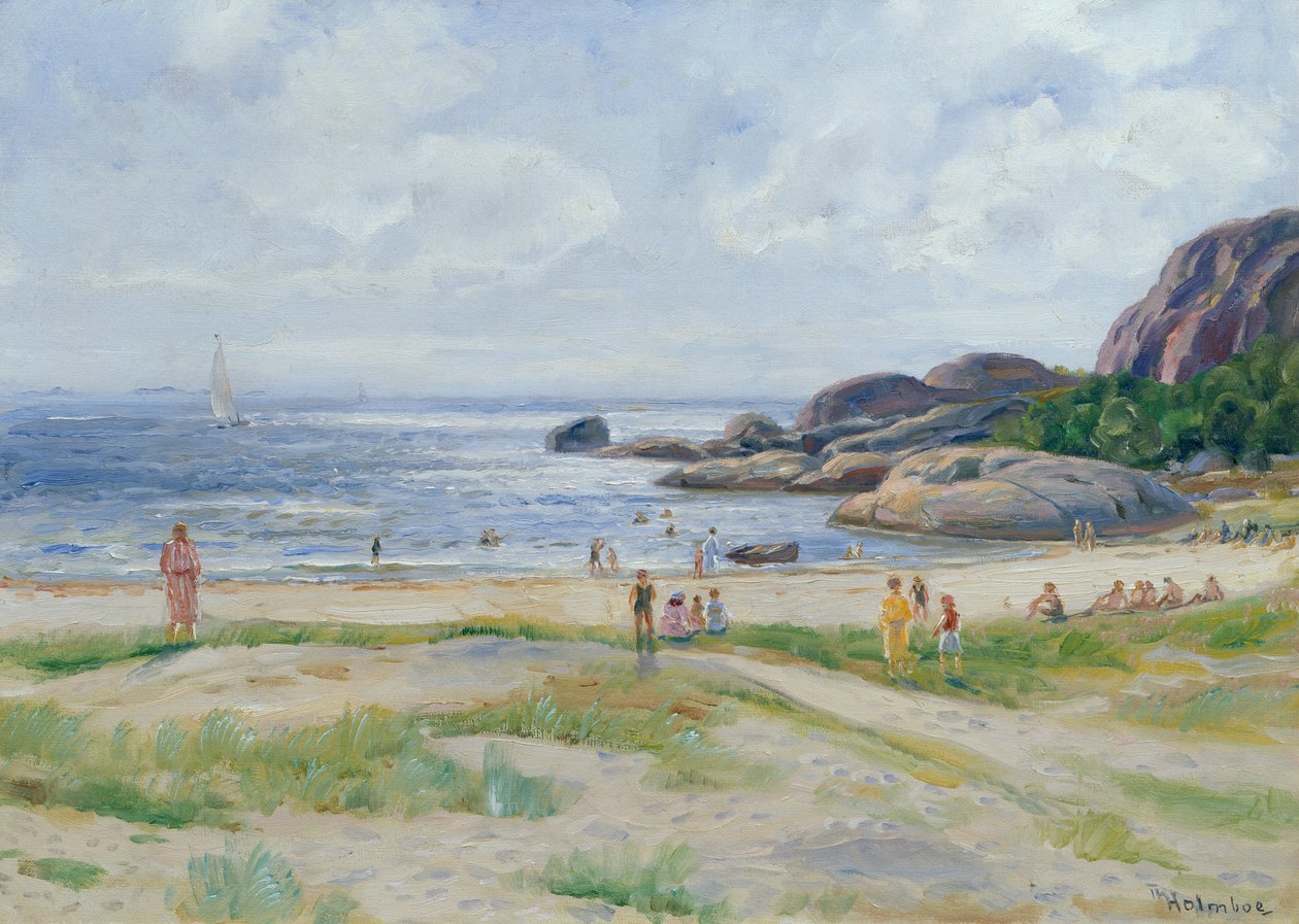 Fürdő emberek alkotó: Thorolf Holmboe