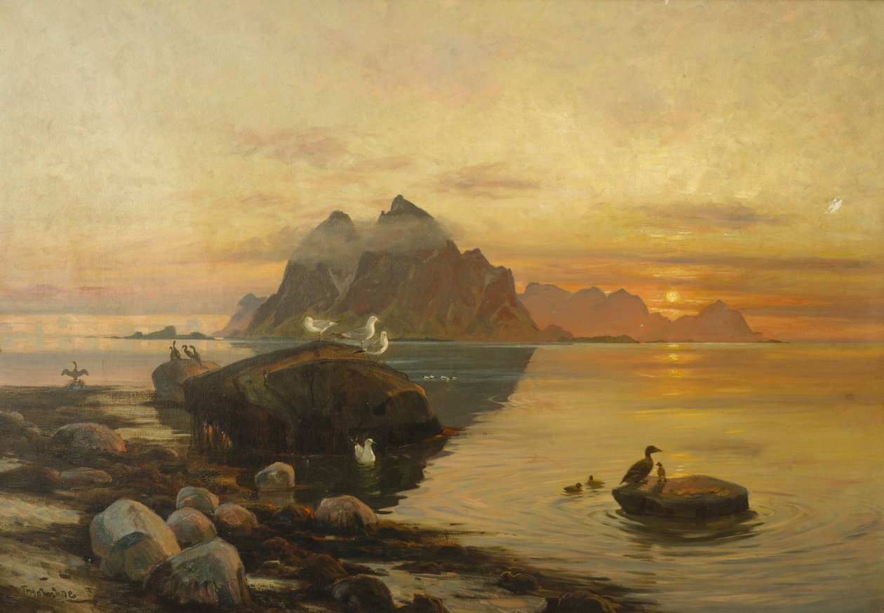 Madárélet (olaj, vászon) alkotó: Thorolf Holmboe